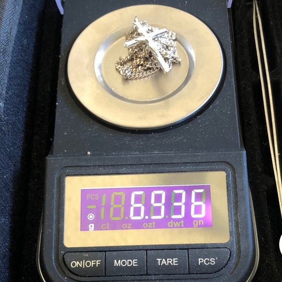 Sterling Silver Crucifix Pendant Necklace - Picture 5 of 5